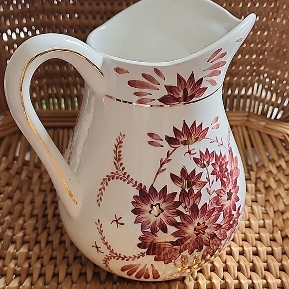 Floral Pitcher Gold Tone Accent - Picture 4 of 8